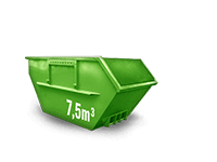 7.5 cbm Bauschutt Container