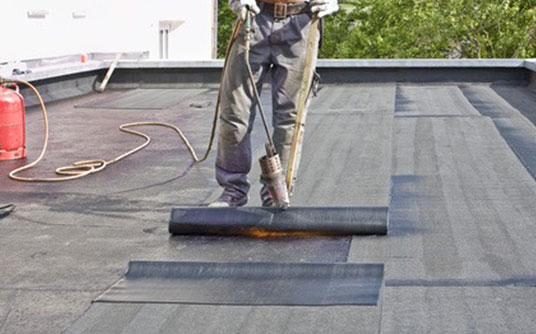 Abfallbeispiel für Dachpappe teerhaltig