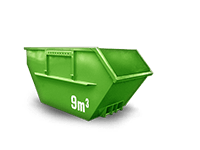 9 cbm Bauschutt Container