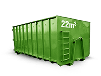 22 cbm Bauschutt Container